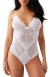 Wacoal Vivid Attraction Thong Bodysuit In White