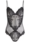 Wacoal Vivid Attraction Tulle Bodysuit In Black