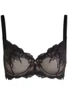 Wacoal Vivid Attraction Tulle Underwired Bra In Black