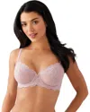 Wacoal Vivid Attraction Underwire Bra Womens Woodrose Full Coverage Gbo1001 In Pink