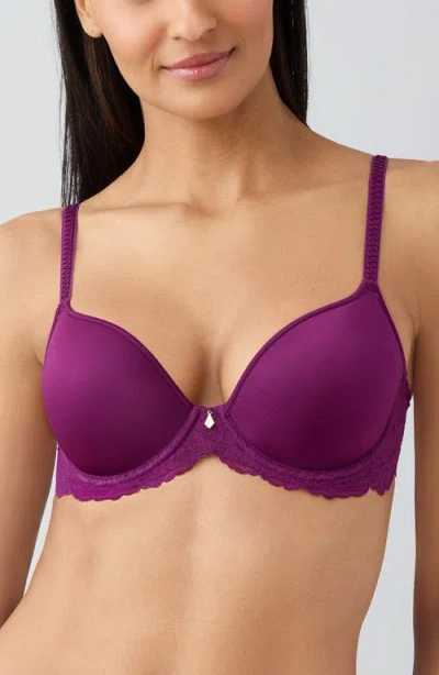 Wacoal Vivid Attraction Underwire T-shirt Bra In Purple