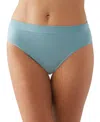 Wacoal B. Smooth Seamless High-cut Briefs In Stone Blue