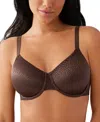 Wacoal Women's Back Appeal Underwire Bra 855303 In Brown