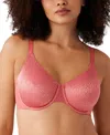 Wacoal Back Appeal Jacquard Underwire Bra In Mineral Re