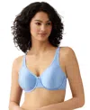 Wacoal Basic Beauty Full Figure Underwire Bra 855192 In Blue