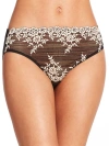 Wacoal Women's Embrace Lace High-cut Brief In Black Ivory