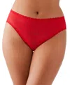 Wacoal Understated Cotton Blend High Leg Briefs In Equestrian