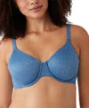 Wacoal Women's Inside Job Full Coverage Underwire Bra 855345 In Coronet Blue