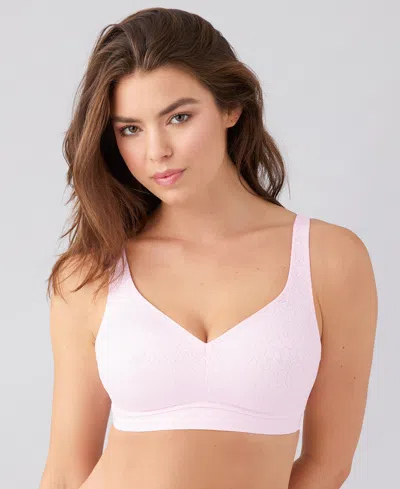 Wacoal Women's Inside Job Wireless Full-coverage Bra 852345 In Pink