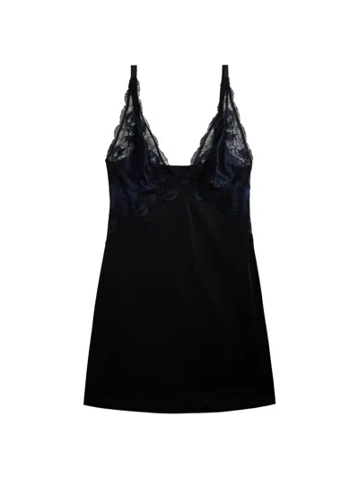 Wacoal Women's Modern Affair Floral Lace Chemise In Black