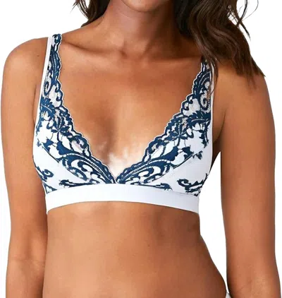 Wacoal Women's Retro Chic Full Figure Underwire Bra In Arctic Ice/titan In Blue