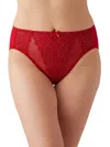 Wacoal Retro Chic Hi-cut Brief In Cherry Lurex