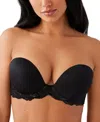Wacoal Self-assured Underwire Convertible Push-up Bra In Black