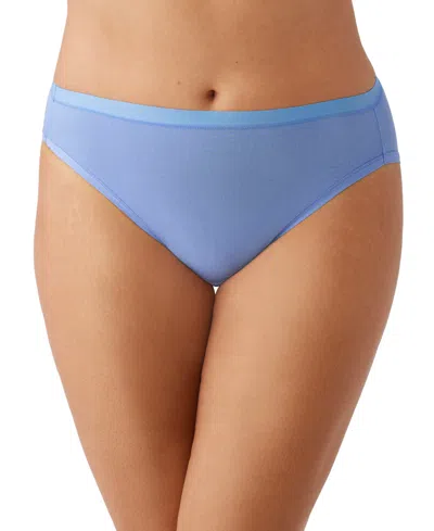 Wacoal Women's Understated Cotton Hi-cut Underwear 879362 In Pastel Blue