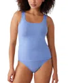 Wacoal Understated Cotton Tank In Blue Hydra