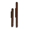 Waga Brown / White Garda Set Of Two Carved Wall Hooks In Multi