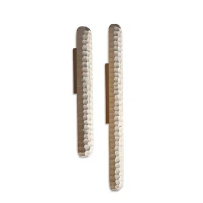 Waga White Garda Set Of Two Carved Wall Hooks Maple