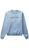 Wahine Dolphin Sweater In 浅灰蓝色