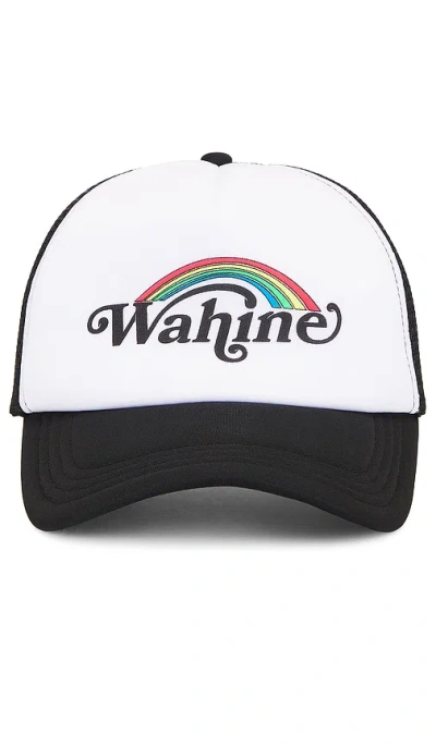 Wahine Trucker Hat In Black