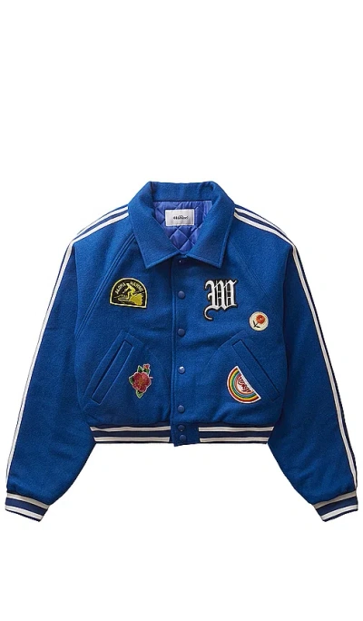 Wahine Univarsity Jacket In Blue