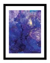Wahlart Design Venice Beach Collections Wahl Alcohol Inks Design - Purple - 14x18 Framed P Wall Art By Sarah Wahl