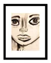 Wahlart Design Charcoal Art Girls Face Wall Art By Sarah Wahl