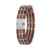 Waidzeit Men's Brown / Silver Element Bracelet Walnut Silver In Brown