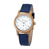 Waidzeit Women's Blue / Brown Barrique Alpine Watch With Nightblue Merino Wool Strap