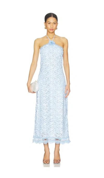 Waimari Beso De Luna Maxi Dress In Blue