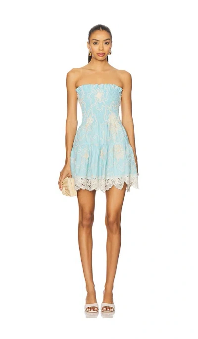 Waimari Cielo Mini Dress In Blue