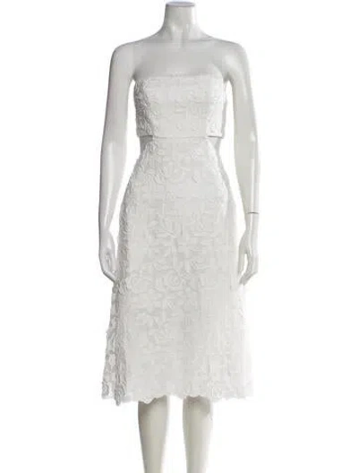 Pre-owned Waimari Floral Print Midi Length Dress W/ Tags In Multicolor