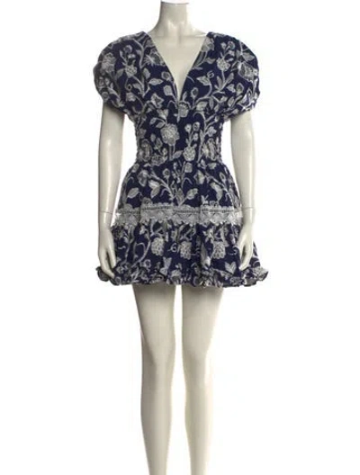 Pre-owned Waimari Floral Print Mini Dress In Multi
