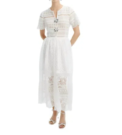 Waimari Gianni Lace Midi Dress In White