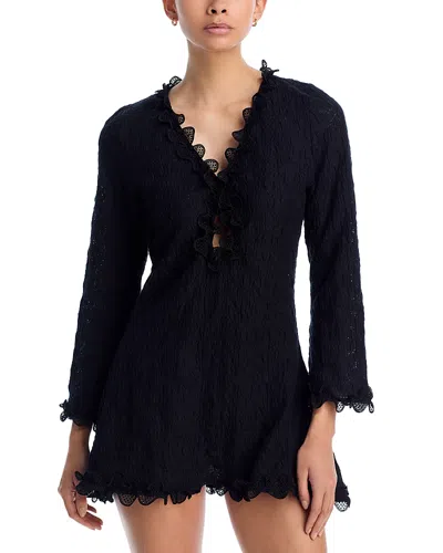 Waimari Lava Mini Dress In Black