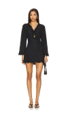 Waimari Lava Mini Dress In Black