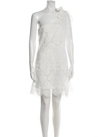 Pre-owned Waimari One-shoulder Mini Dress W/ Tags In White