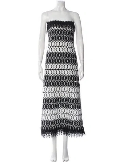 Pre-owned Waimari Patterned Long Dress In Multi