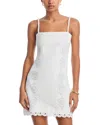 Waimari Rocio Linen Mini Dress In White