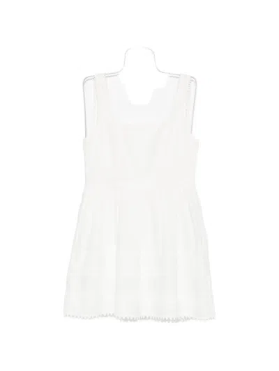 Waimari Serena Lace-trim Mini Dress In White