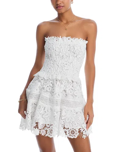 Waimari Tiffany Lace Mini Dress In White