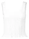 Waimari Vela Lace-trim Top In White