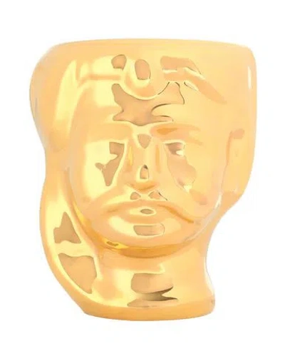 Waiting For The Bus Testa Di Moro Vase Gold Size - Ceramic