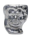 Waiting For The Bus Testa Di Moro Vase Silver Size - Ceramic In Silver