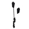 Waiwai Women's Black Hematite Mismatched Stud Earrings In Black