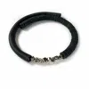 Waiwai Women's Black Leather Choker With Pyrite Crystals In Black
