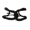 Waiwai Women's Black Link Leather Cuff Bracelet In Black