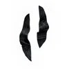 Waiwai Women's Black Morph Sculptural Leather Earrings