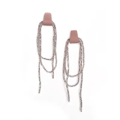 Waiwai Women's Bliss Beaded Dangle Earrings Pink In Multi