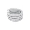Waiwai Women's Continuous Coil Cuff Bracelet - White In White