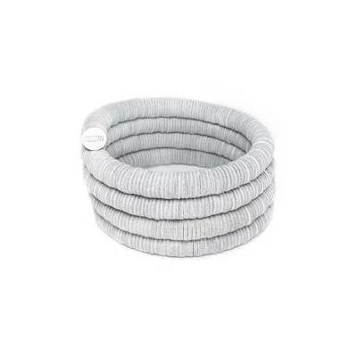 Waiwai Women's Continuous Coil Cuff Bracelet - White